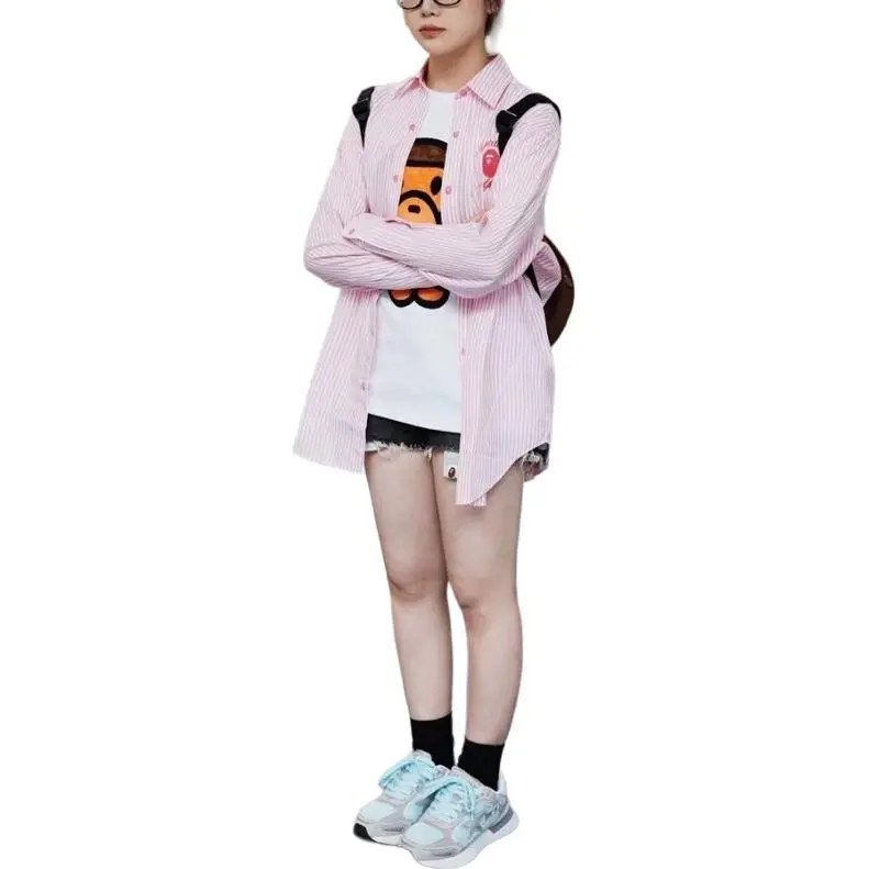 A BATHING APE Shirts Women's Pink-1