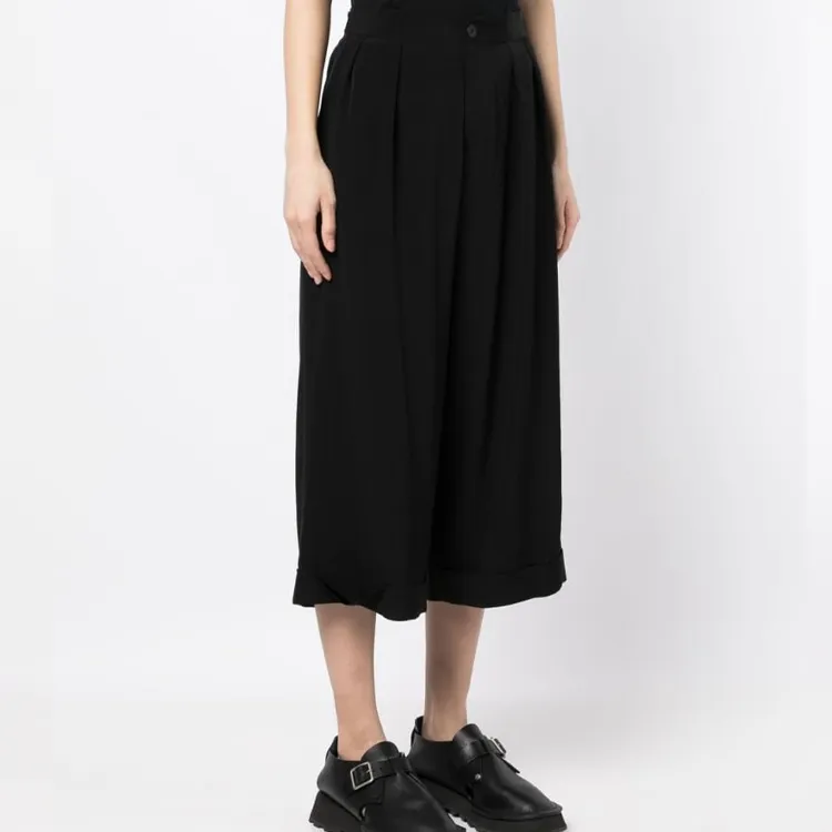 Yohji Yamamoto Drop crotch Cropped Trousers-3