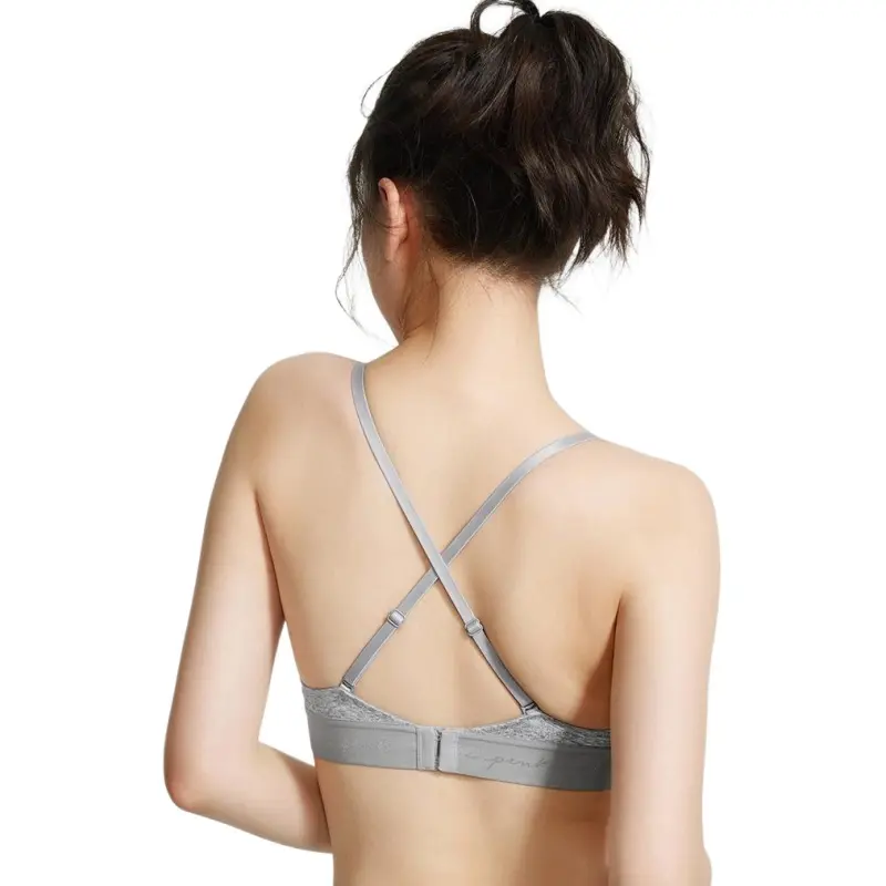 Victoria's Secret PINK 4766 Gathering Style WEAR EVERYWHERE Collection Bra Women's Heather Gray-1