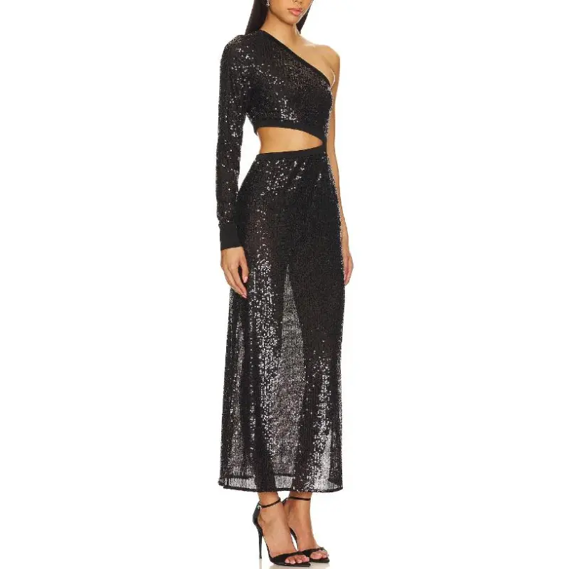 ALLSAINTS Long-Sleeved Dresses Women's Black-3