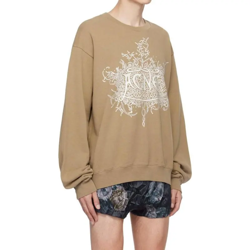 Acne Studios Logo Printed Crewneck Sweatshirt-3
