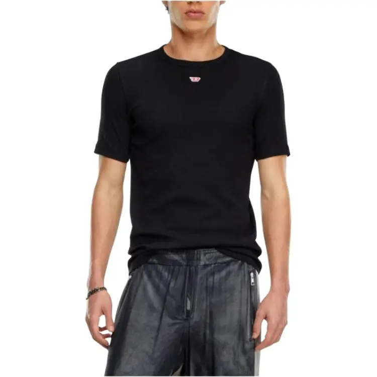 DIESEL D Ribber N Logo Patch Knitted T Shirt-2