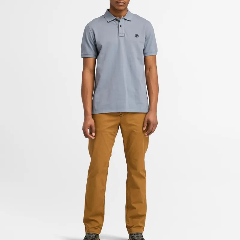Timberland Polo Shirt Men's Blue-4