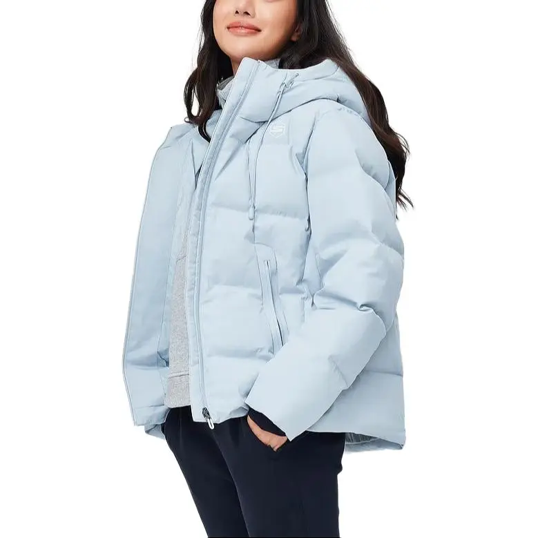 Skechers Comfort Sports Series Down Jacket Women's Pearl Blue-3