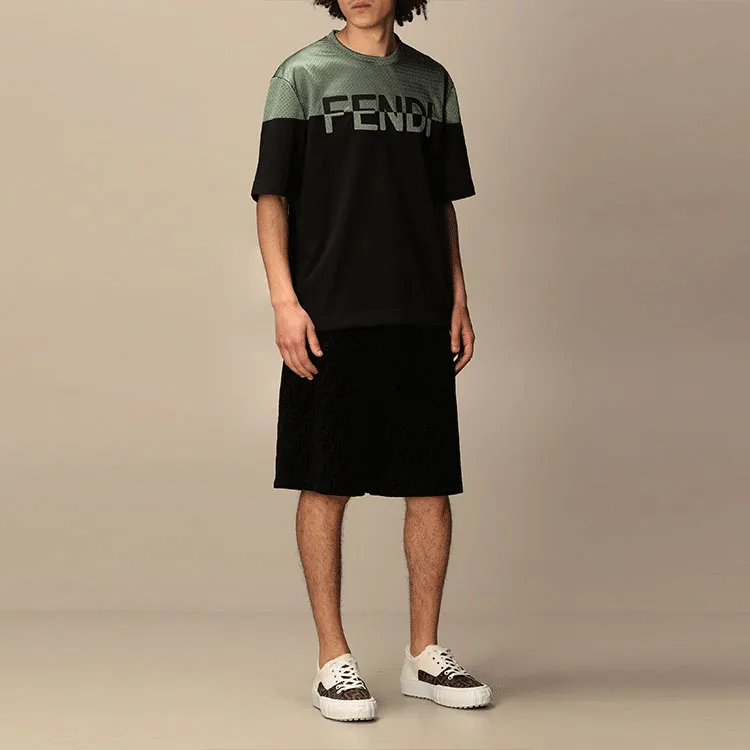 FENDI T-Shirts Men Black-4