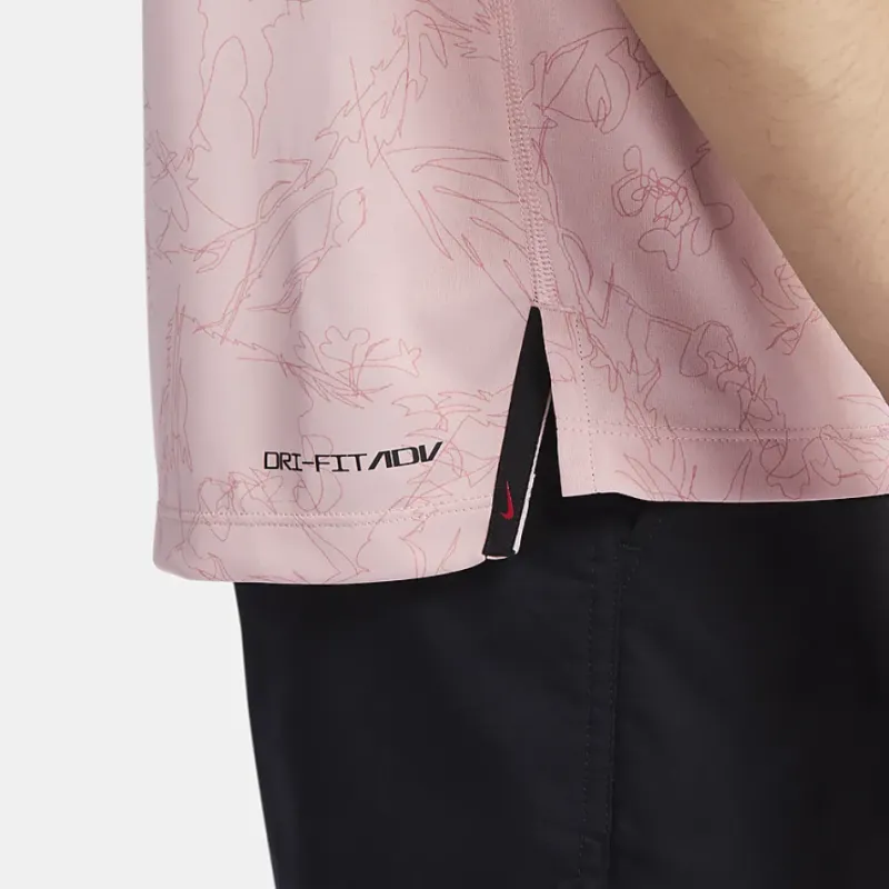 Nike Dri Fit Polo Shirts Men Oxford Pink-3