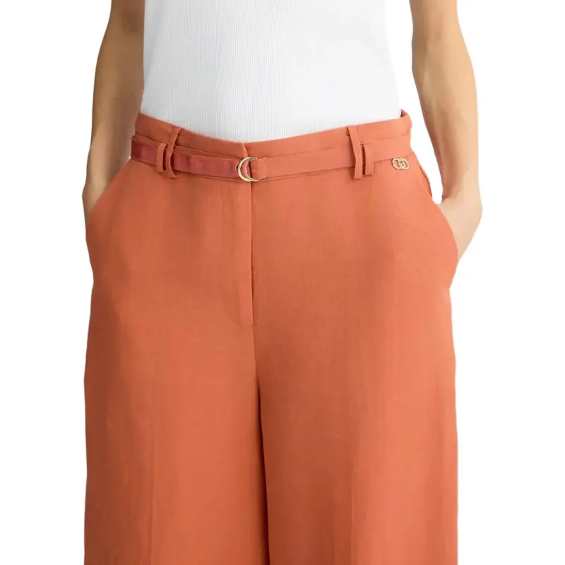 LIU·JO Linen Bermuda Shorts-4