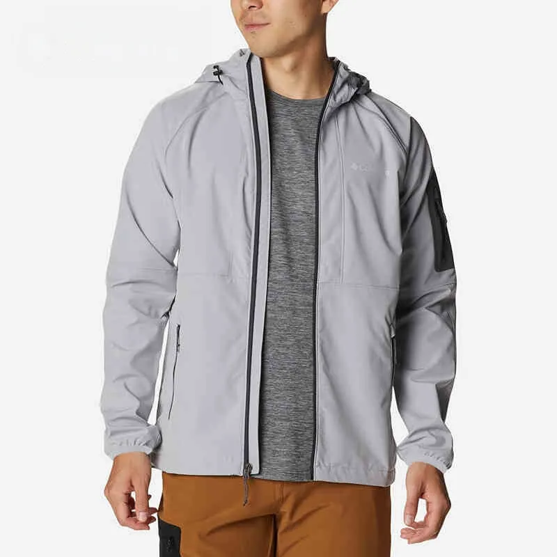 Columbia Fitted Moderate Jacket Spring Fall Men's Gray-1
