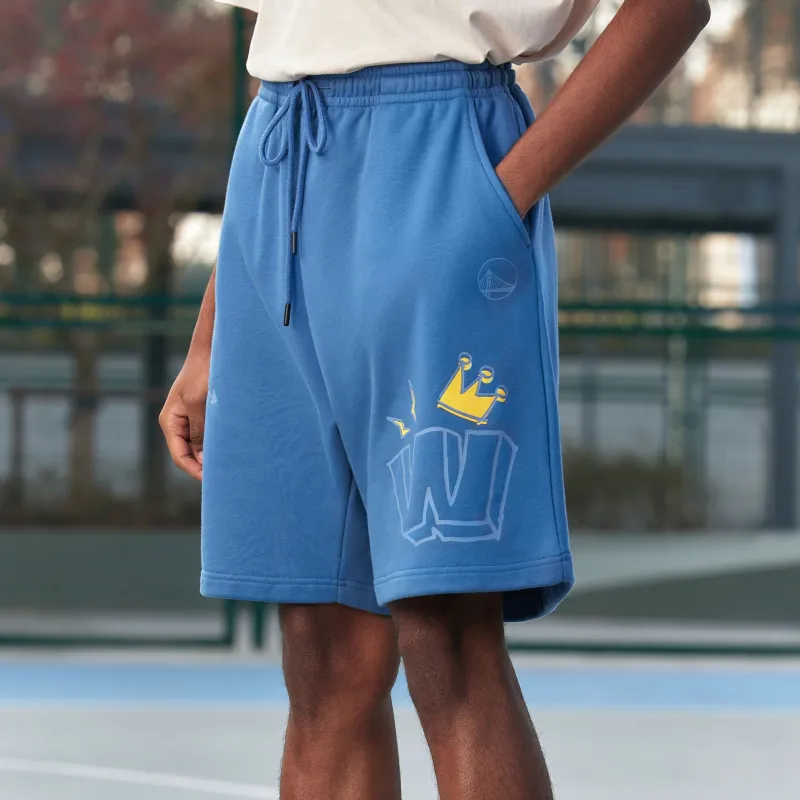 NBA SS24 Basketball Shorts Men's Gray Blue-3