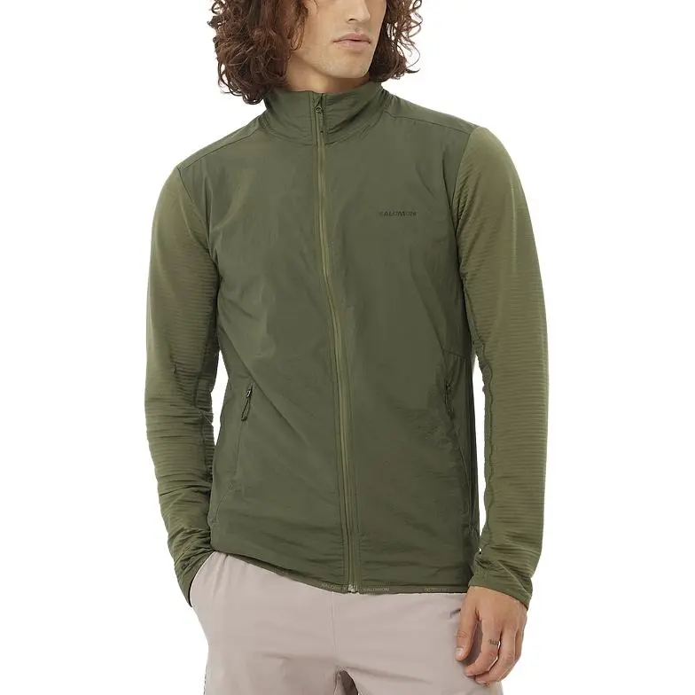 SALOMON Velvet feel Coat Men's Leaf Green-2
