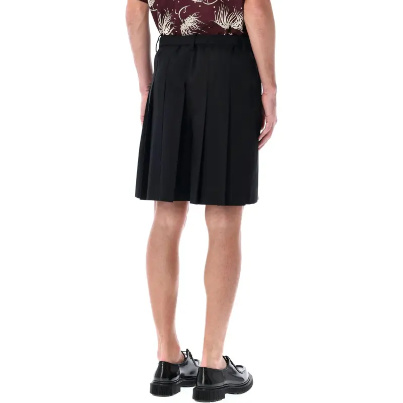 Sacai Belted Pleated Shorts-1