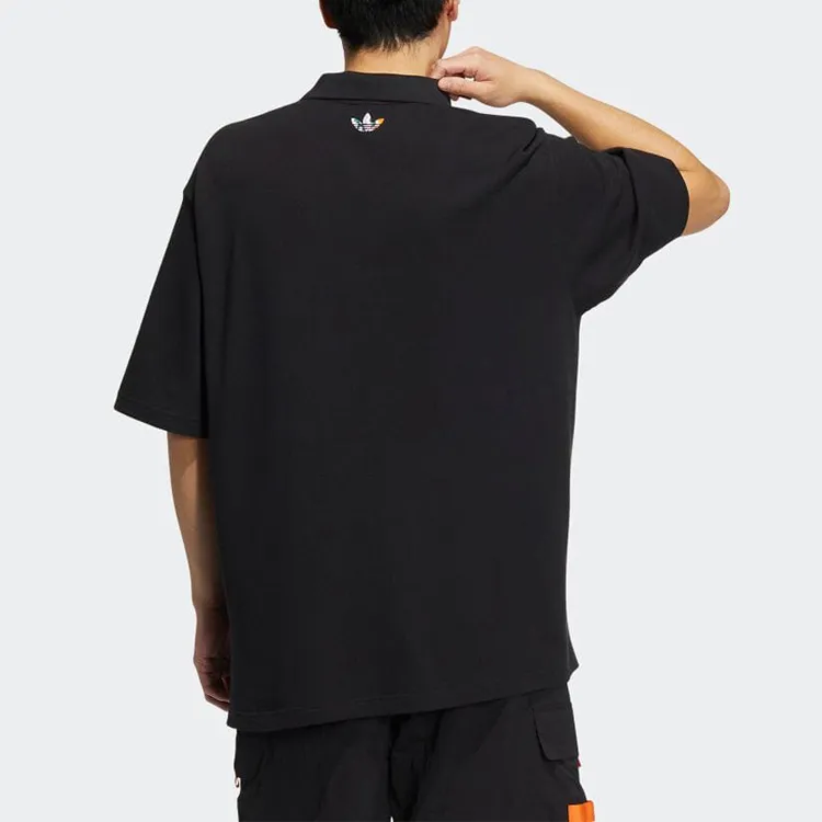 Adidas Originals Polo Shirt International Version Men's Black-3