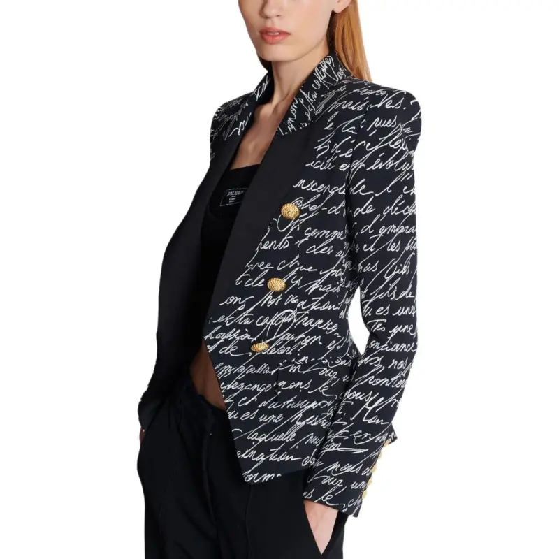BALMAIN Monogram Button Detailed Blazer-2