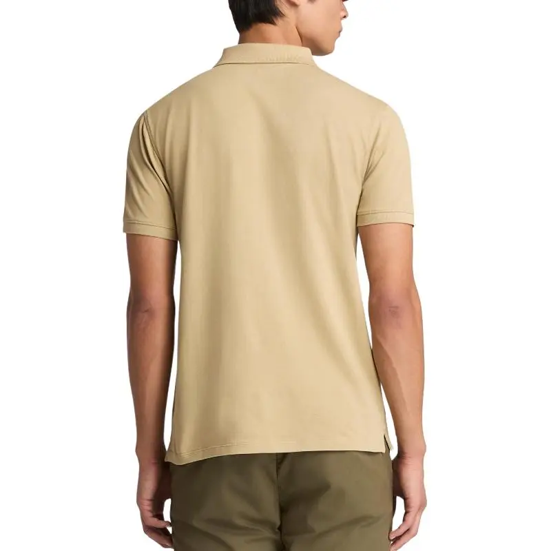 Timberland Polo Shirt Men's Liquorice Yellow-3