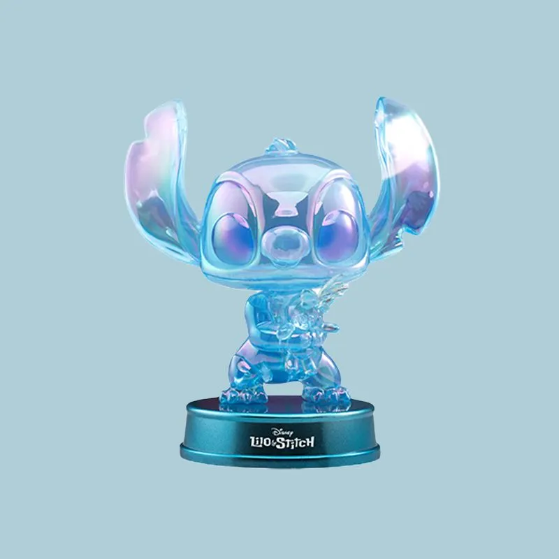 Hot Toys Lilo & Stitch Ani Holographic Edition Cosbaby Mini Collector Doll Chibi Figures Stitch And Little Gold 13cm-1