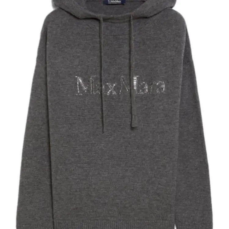 'S MAX MARA Logo Embellished Knitted Hoodie-3
