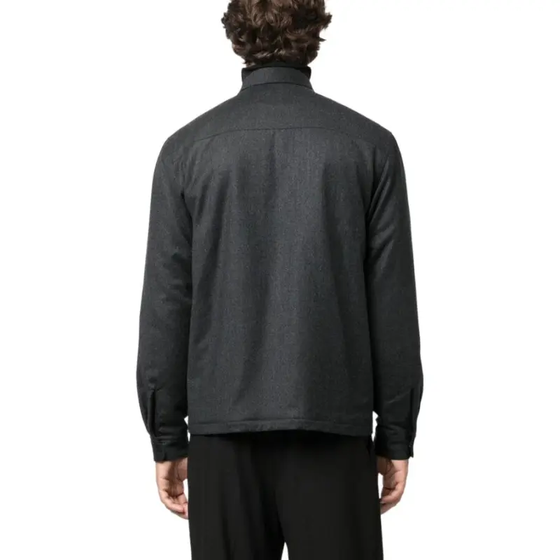 Ermenegildo Zegna Buttoned Long Sleeved Overshirt-5