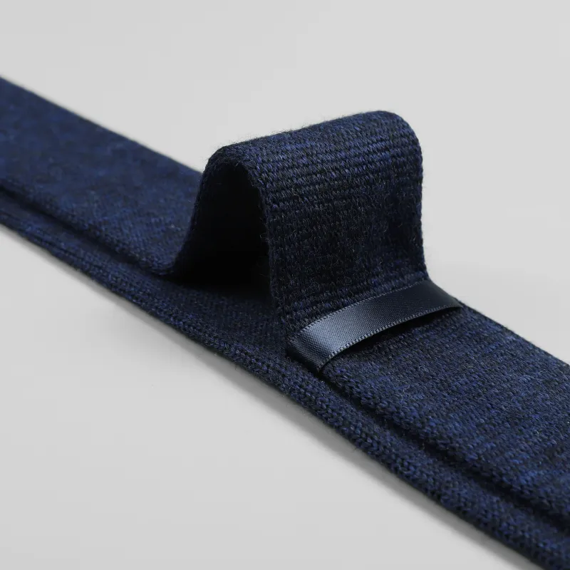 GOLDLION Sheep Wool Ties Men's Medium Blue-8