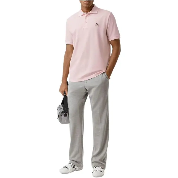 Burberry Polo Shirts Men Pink-1