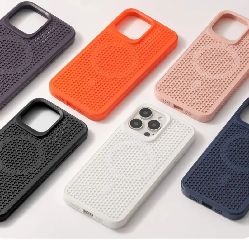 TXBX PC Material Breathable Heat Dissipation Minimalist Style Phone Case Compatibility With 16/15/14/13/12 Collection-8