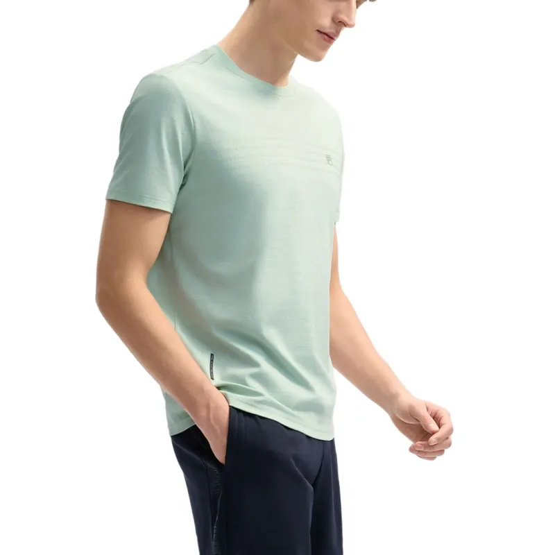 FILA T Shirts Men Gray Mist Green-4