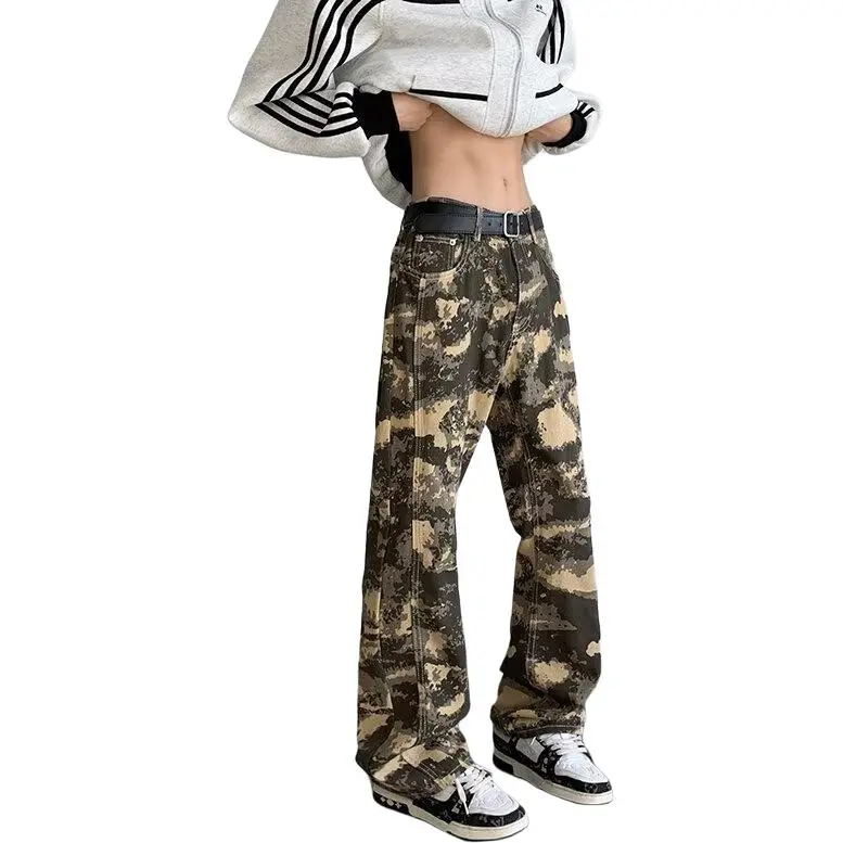 Concubine Zhu Jeans Unisex Camouflage-5