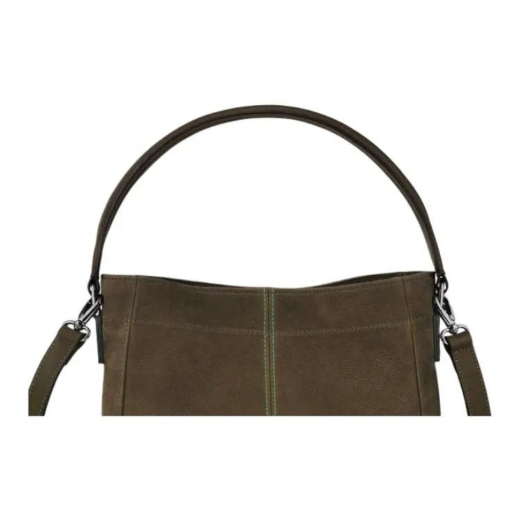 LONGCHAMP 3D Matte Cowhide Leather Handbag Shoulder Bag Crossbody Bag Women's Green-1