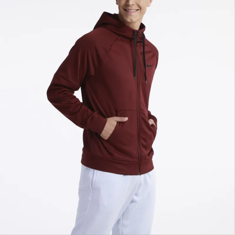 Nike Therma Fit Full Zip Fitness Top Jackets Coats Men's Red-4
