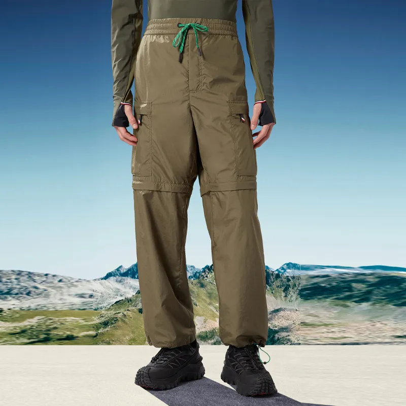 Moncler Grenoble Contrast trim Straight leg Trousers-2