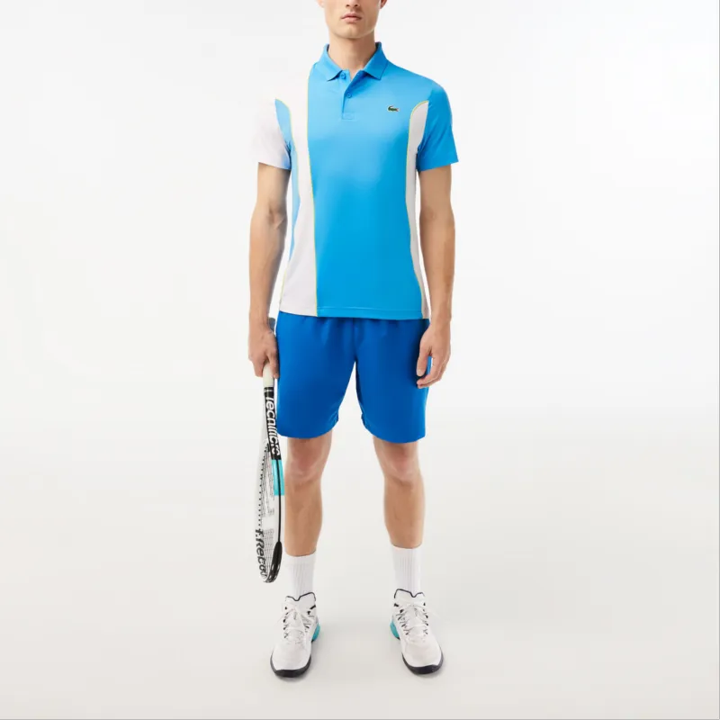 LACOSTE Djokovic Collaboration Polo Shirts Men Blue, White, Multicolor 26F-3