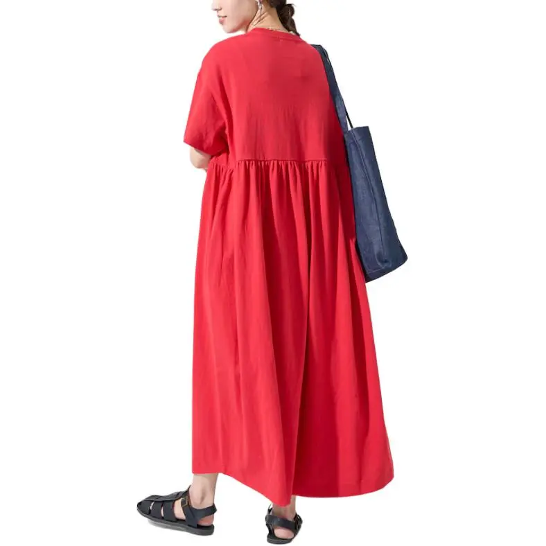 FREAK'S STORE Short Sleeved Dress Women's Red-2