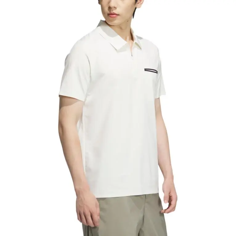 Adidas SS25 Polo Shirt Men's Jade White-3