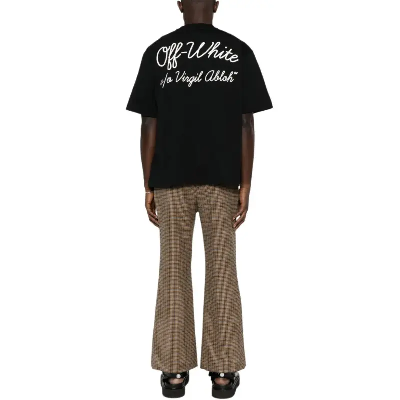 OFF WHITE Script Crewneck Short Sleeved T Shirt-2