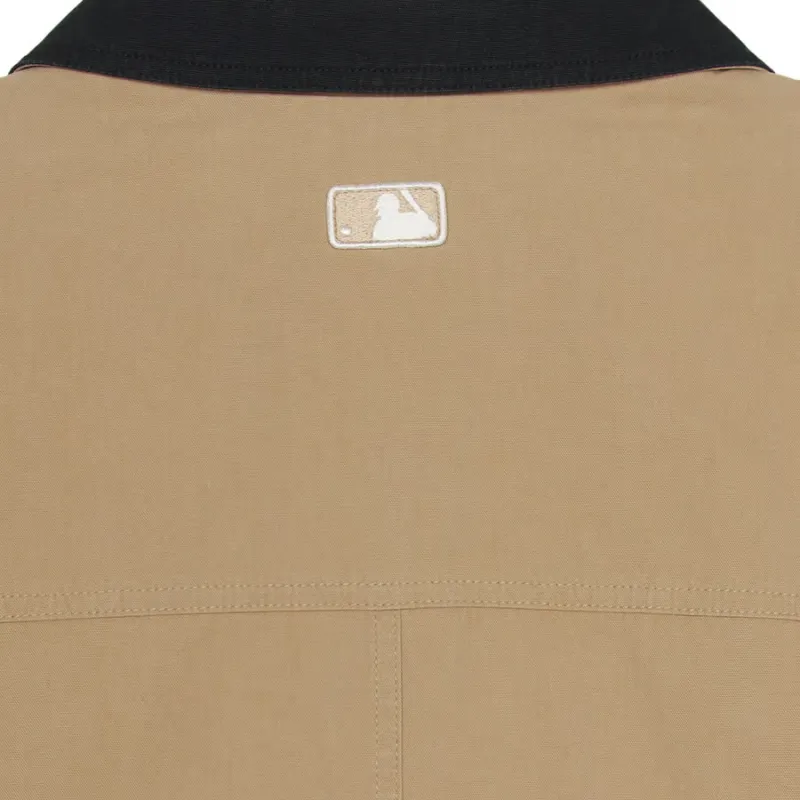 MLB Boston Red Sox Jacket Unisex Beige Yellow-2