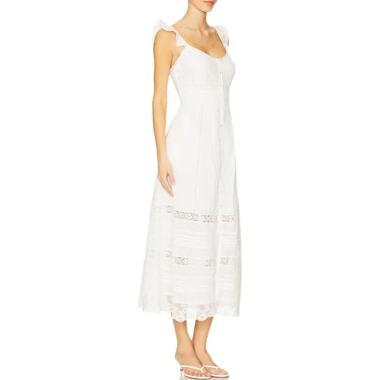 LOVESHACKFANCY Sleeveless Dress Women's White-2