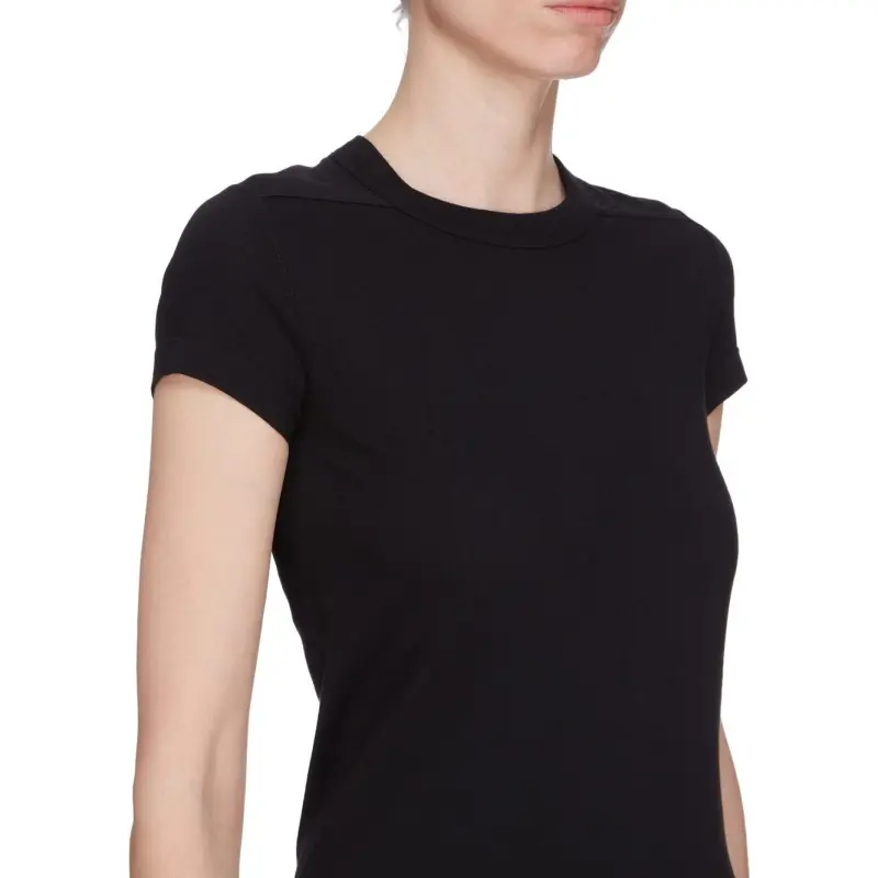 RICK OWENS Cropped Level Tee 'Black'-4