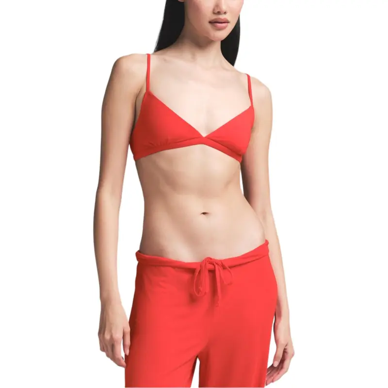 SKIMS Valentine's Day Collection SS25 SKIMS SLEEP TRIANGLE BRALETTE Bra Women's Ruby/Ruby-3