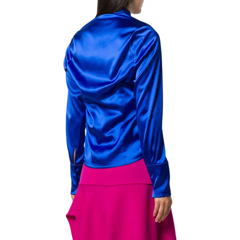 Balenciaga Tilted Satin Shirt-2