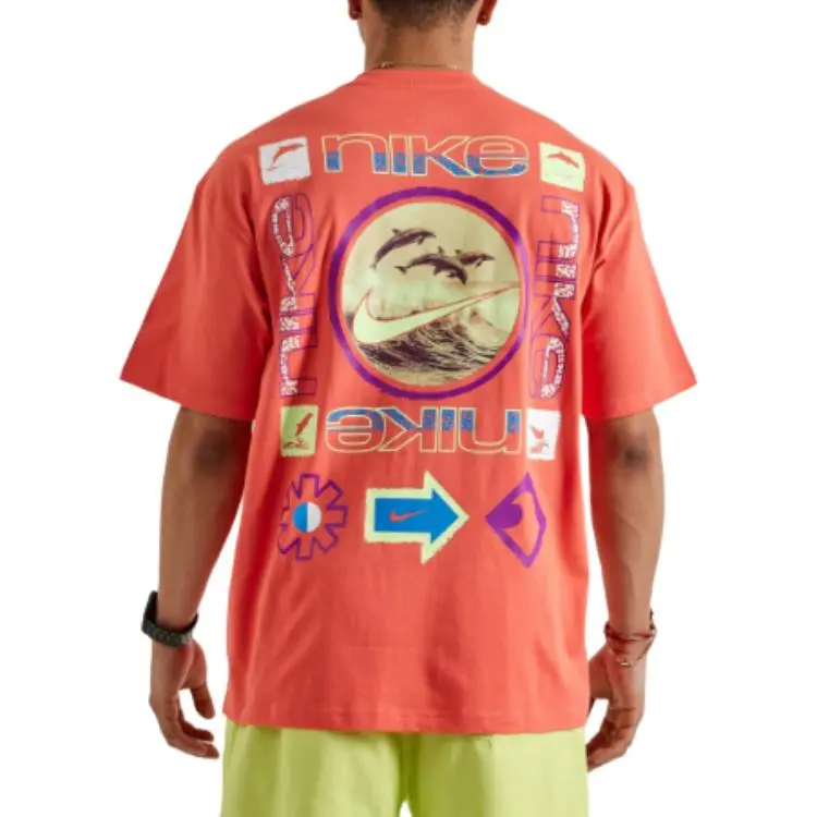 Nike Clothing T Shirts Men Peach-1