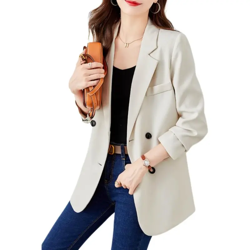TERRE BLEUE Business Suit Women's Beige-4
