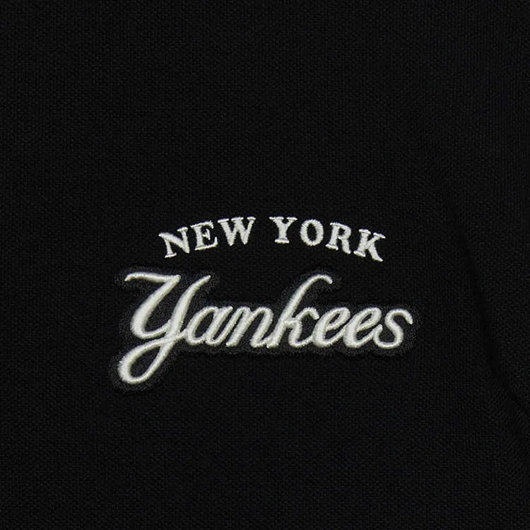 MLB New York Yankees Polo Shirt Unisex Black-4