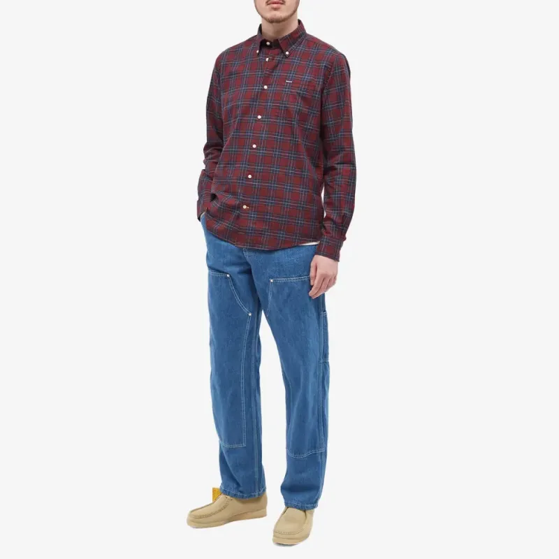 BARBOUR Shirts Men Red-1