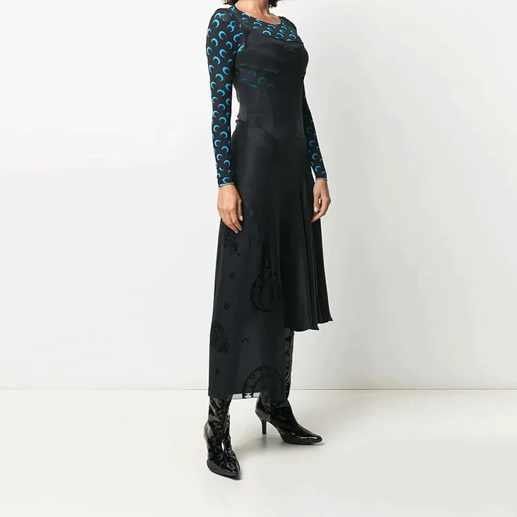 Marine Serre Sleeveless Dresses Women's Black-3