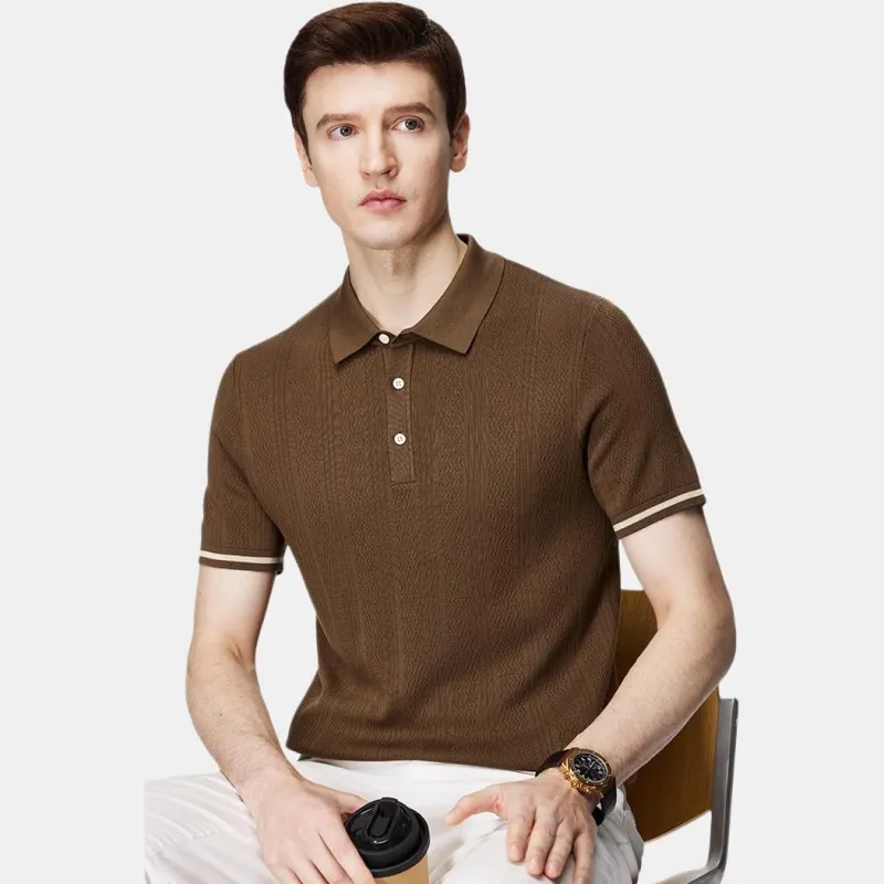 FIRS Polo Shirt Men's Smoke Brown-4