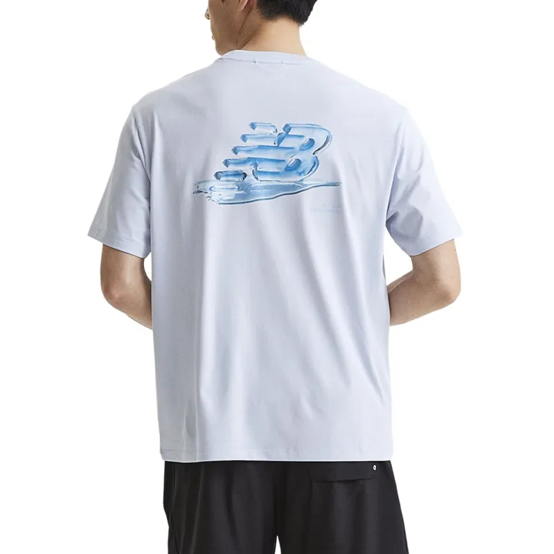 New Balance NB UNI T Shirt Unisex Light Blue-1