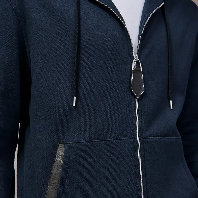 HERMES Sweatshirts Men Dark Blue-3