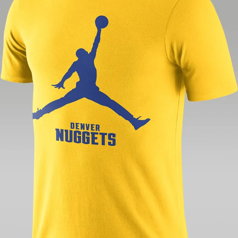 Jordan T Shirt Denver Nuggets Men's Gold-2