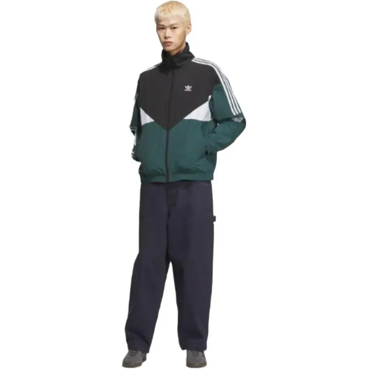 Adidas Originals SS25 Jacket Unisex Black/Green/White-1