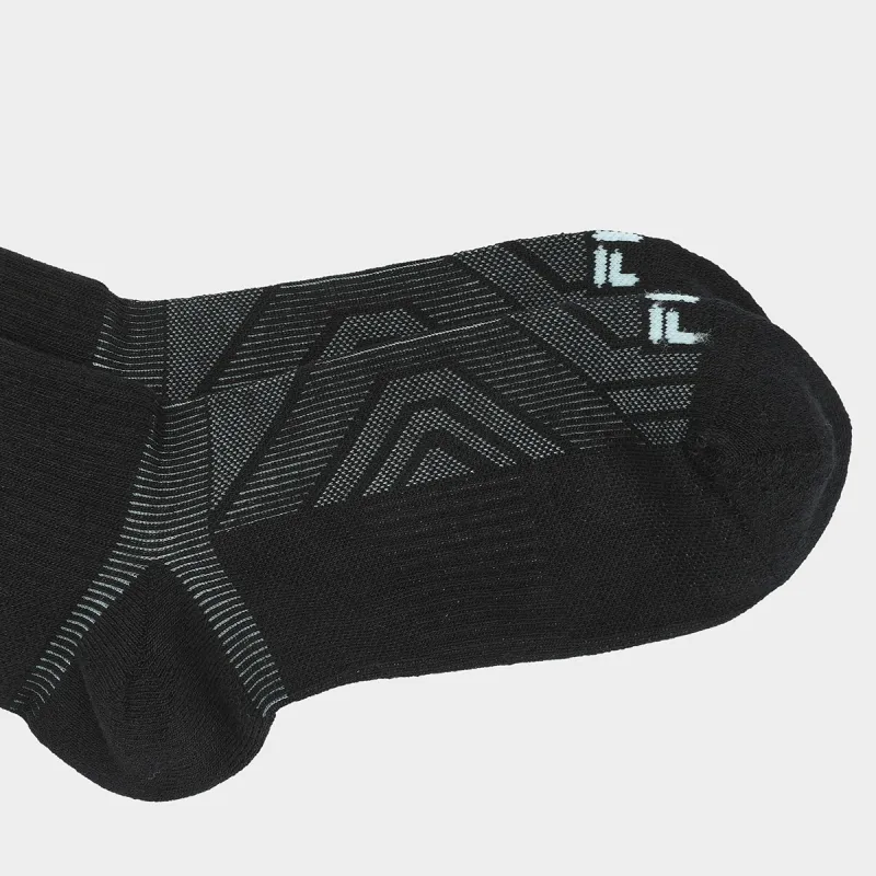 FILA Fitness Mid Calf Socks Men's 1 Pack Jet Black-1