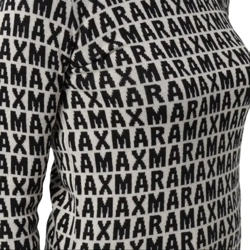 'S MAX MARA Sweater Women's Black White-3
